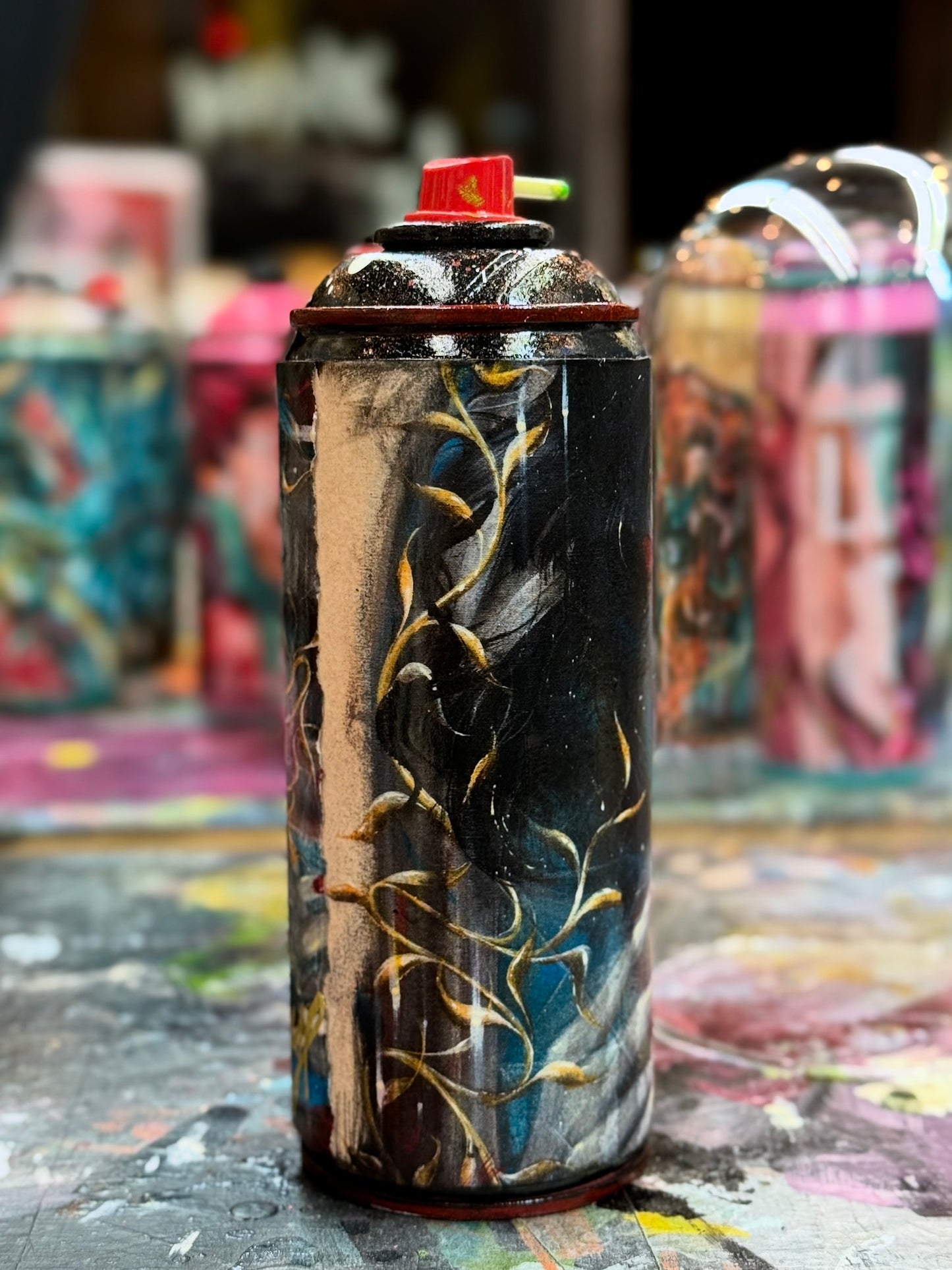 Bombe aérosol Blanche neige rouge