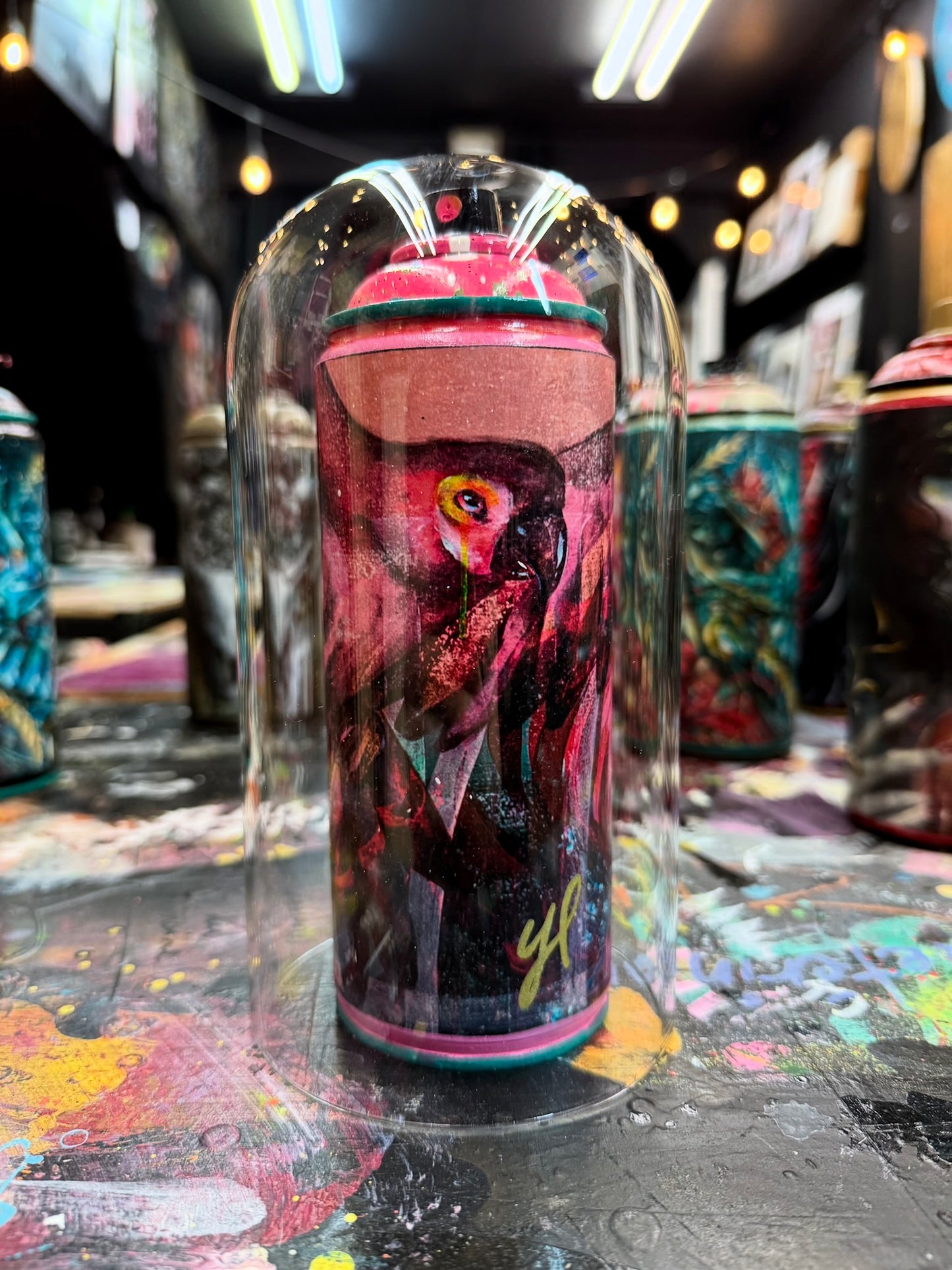 Bombe aérosol Perroquet pinky