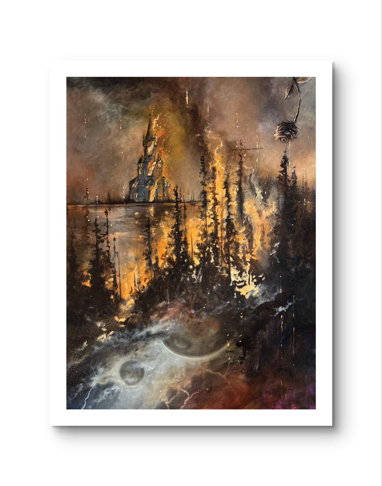 You set my fairy tale on fire Art Print