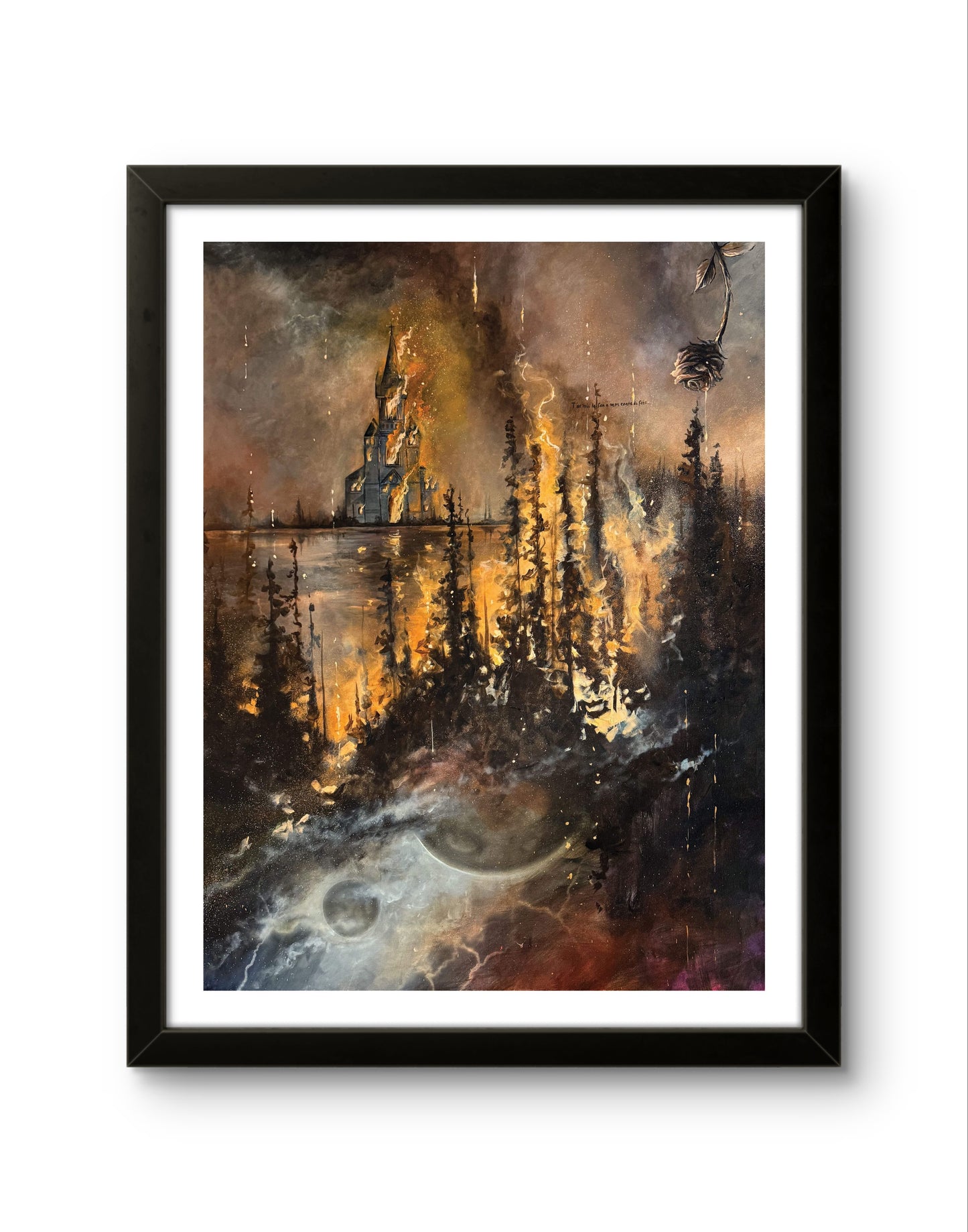 You set my fairy tale on fire Art Print