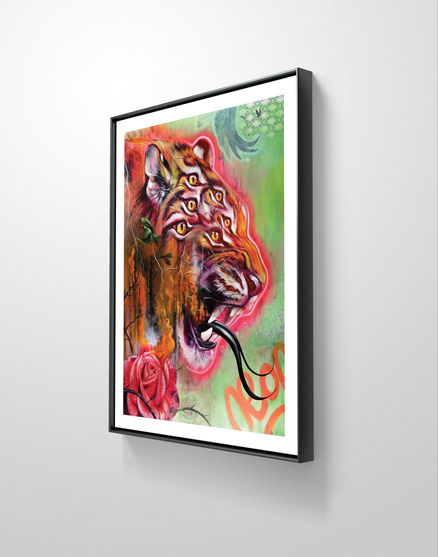 Neon Tiger Art Print